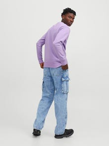 Jack & Jones Gładki Bluza z okrągłym dekoltem -Purple Rose - 12208182