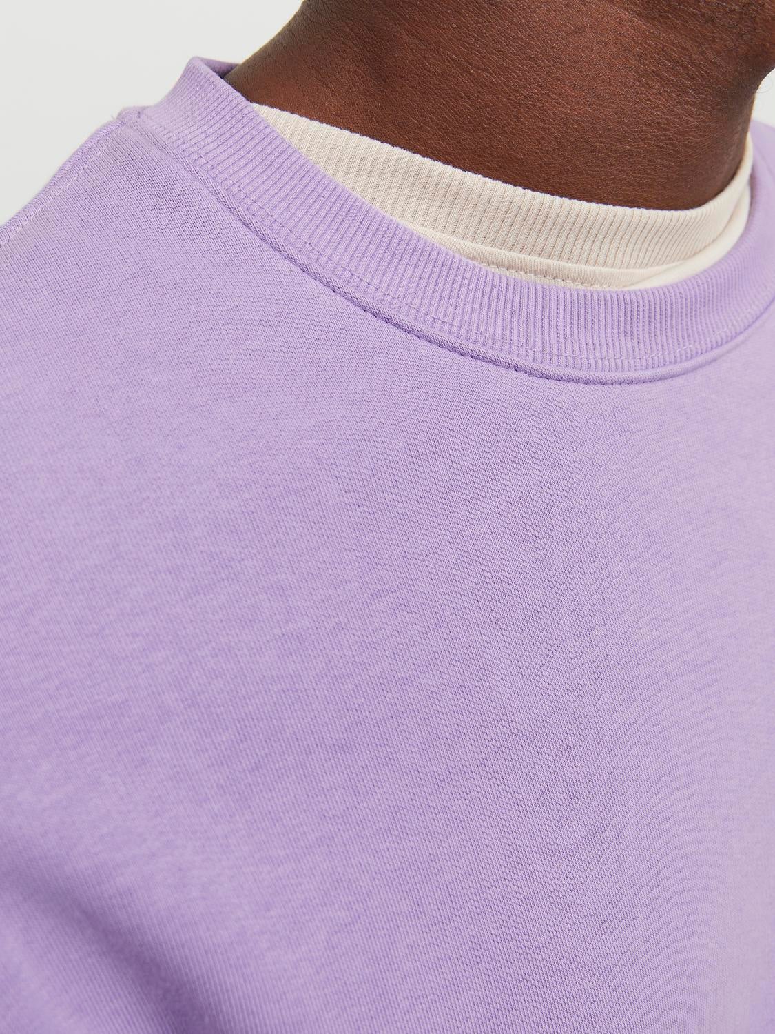 Light purple outlet crewneck sweatshirt