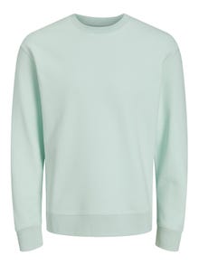 Jack & Jones Plain Crew neck Sweatshirt -Soothing Sea - 12208182