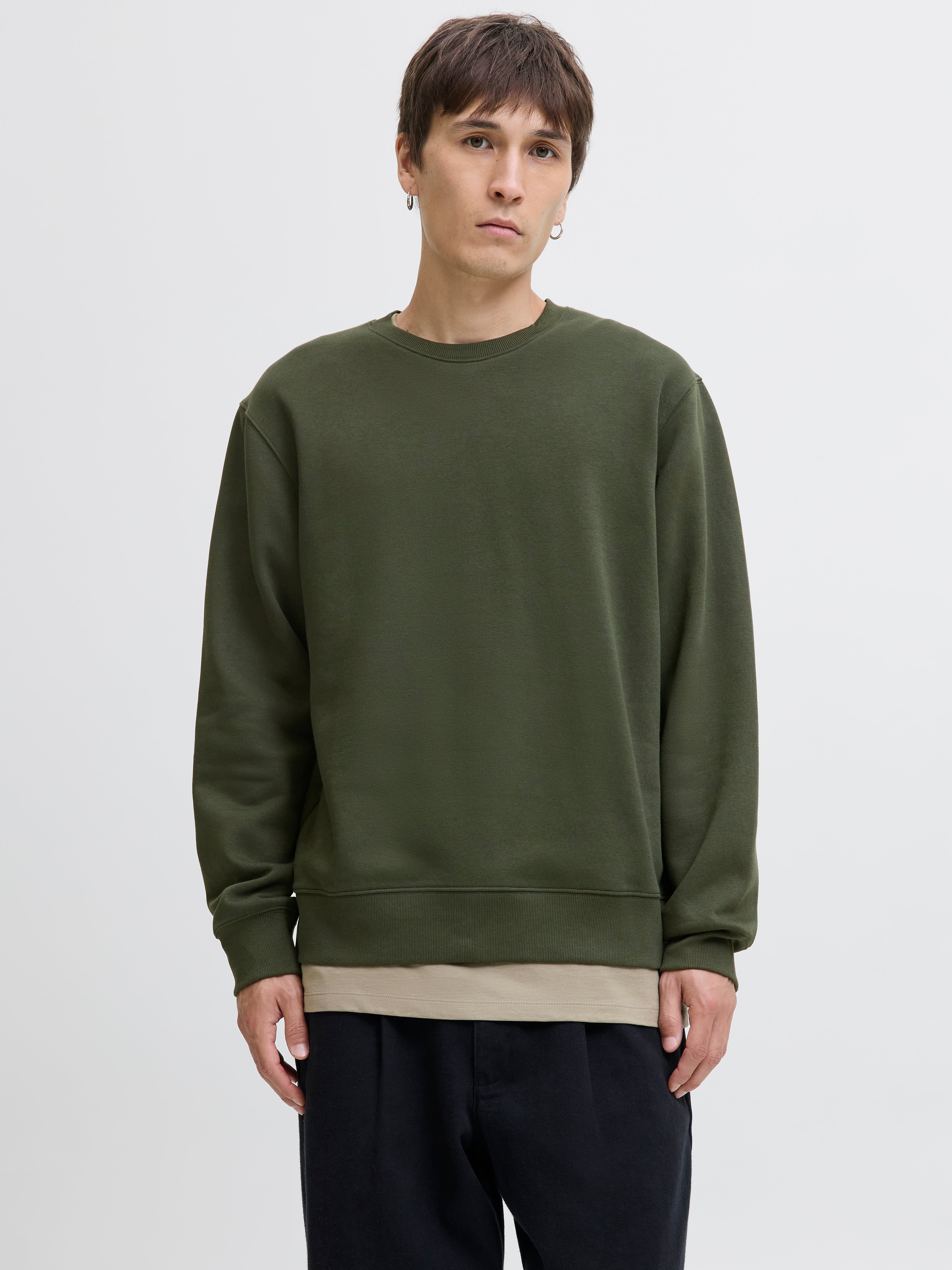 Einfarbig Sweatshirt