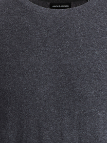 Jack & Jones Effen Gebreide pullover -Dark Grey Melange - 12208364