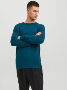 Jack & Jones Bez vzoru Svetr s okrouhlým výstřihem -Sailor blue - 12208364