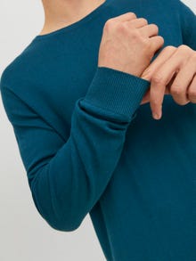 Jack & Jones Einfarbig Strickpullover mit Rundhals -Sailor blue - 12208364