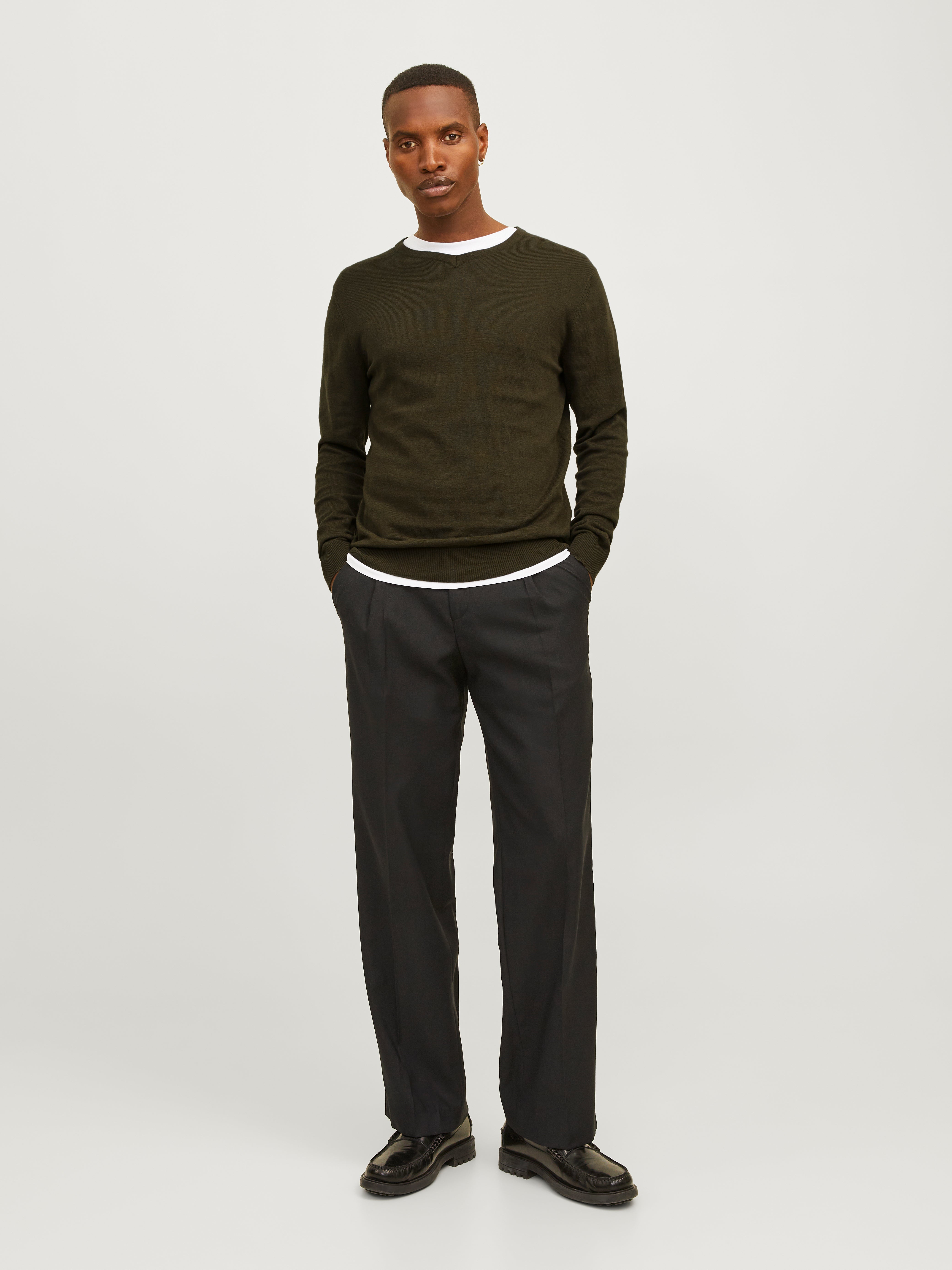 Plain Crew Neck Jumper