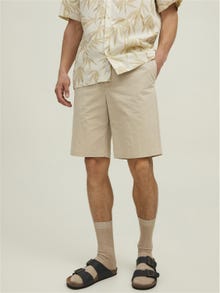 Jack & Jones Slim Fit Figursyede shorts -Curds & Whey - 12208556