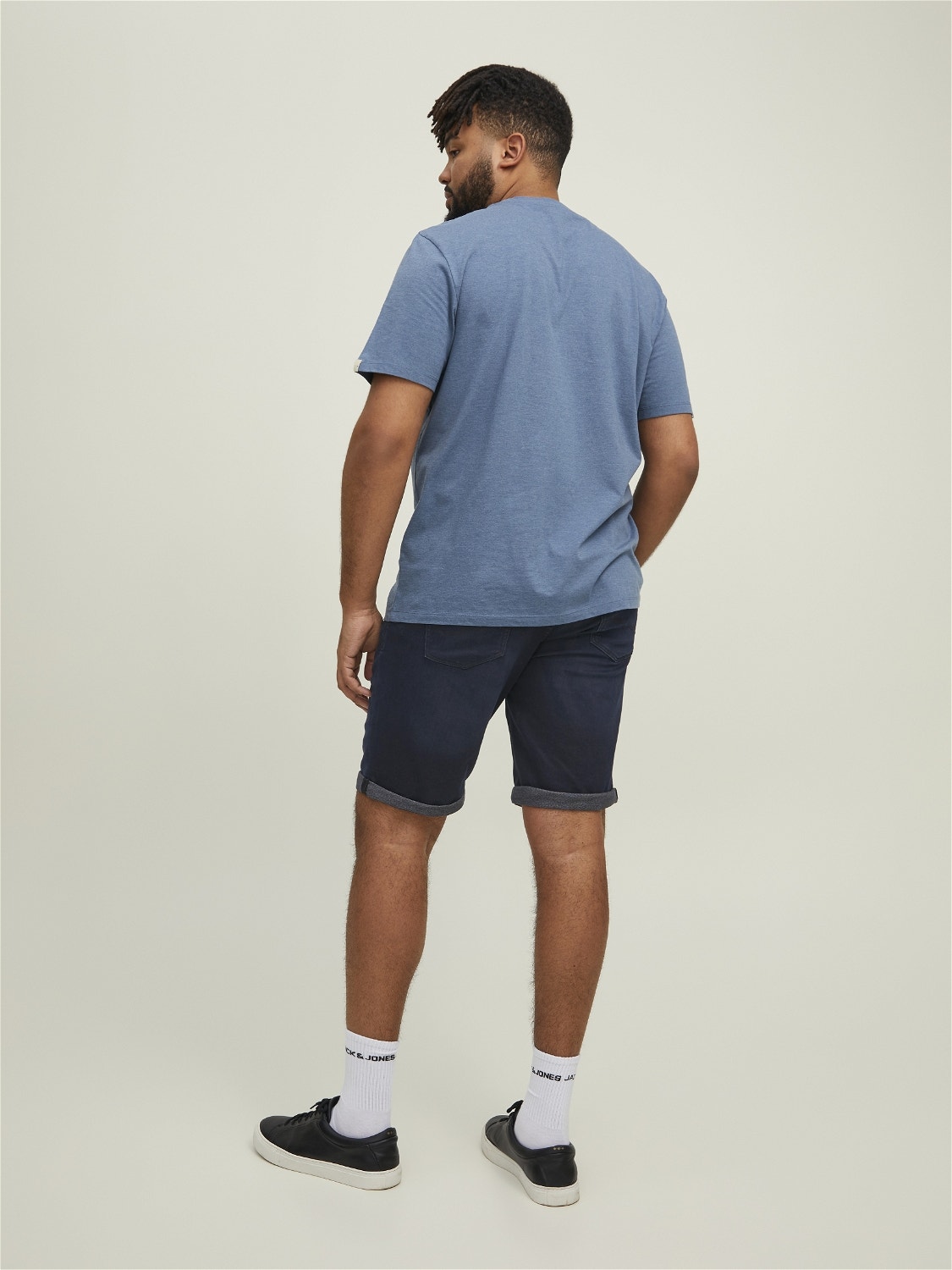 Jack & Jones Plus Size Regular Fit Jeans Shorts -Blue Denim - 12209236
