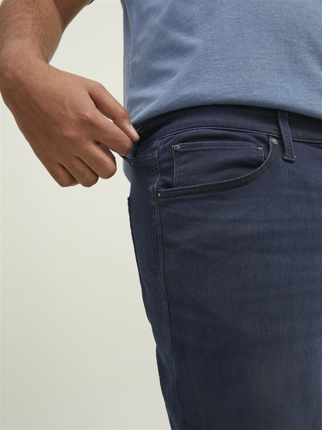 Jack & Jones Plus Size Regular Fit Jeans Shorts -Blue Denim - 12209236