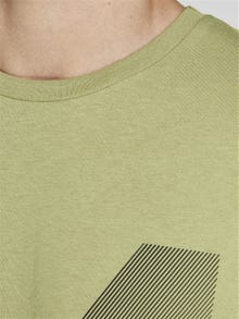 Jack & Jones Logo Crew neck T-shirt -Sage - 12209375