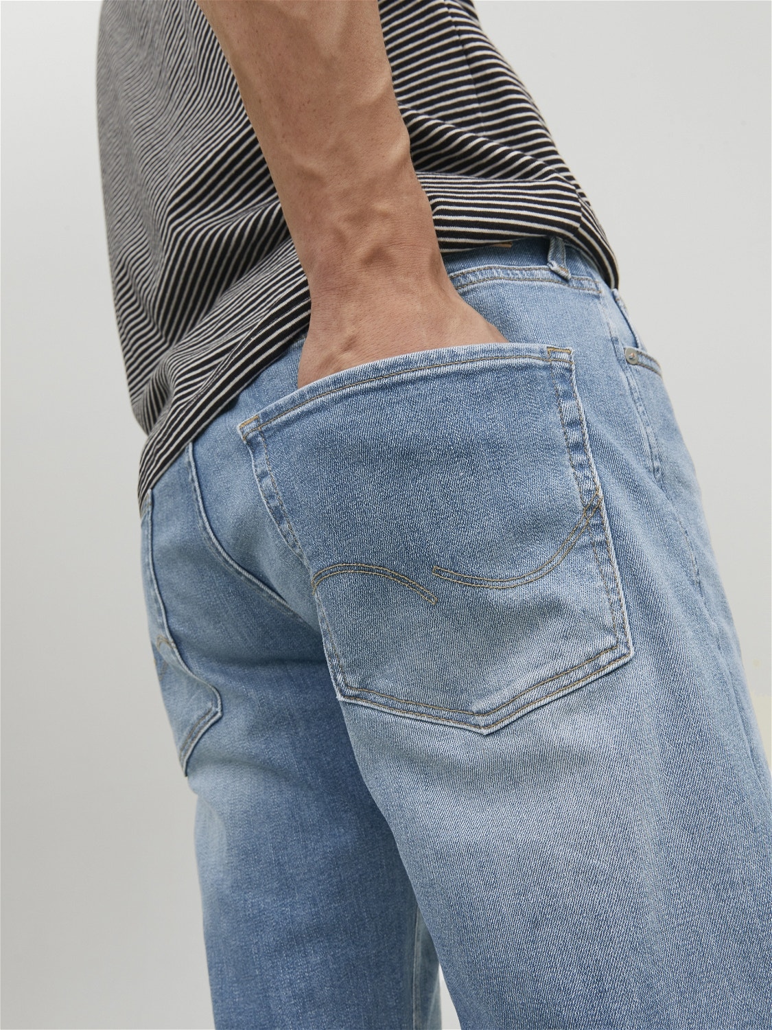 Jack & Jones JJIMIKE JJORIGINAL JOS 011 PCW Jeans tapered fit -Blue Denim - 12209630