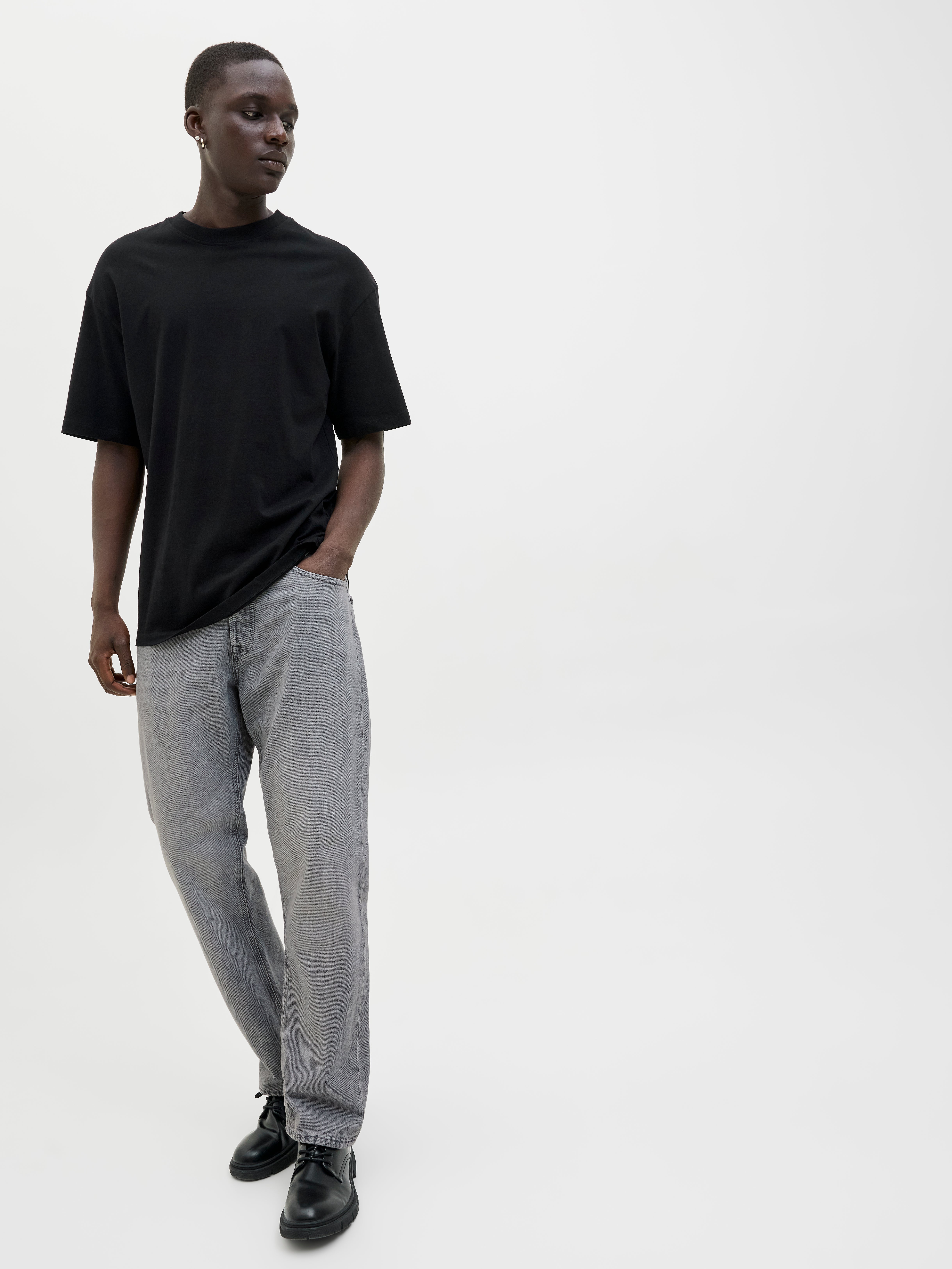 Jack & Jones JJICHRIS JJORIGINAL CJ 020 Relaxed Fit Jeans -Grey Denim - 12209663