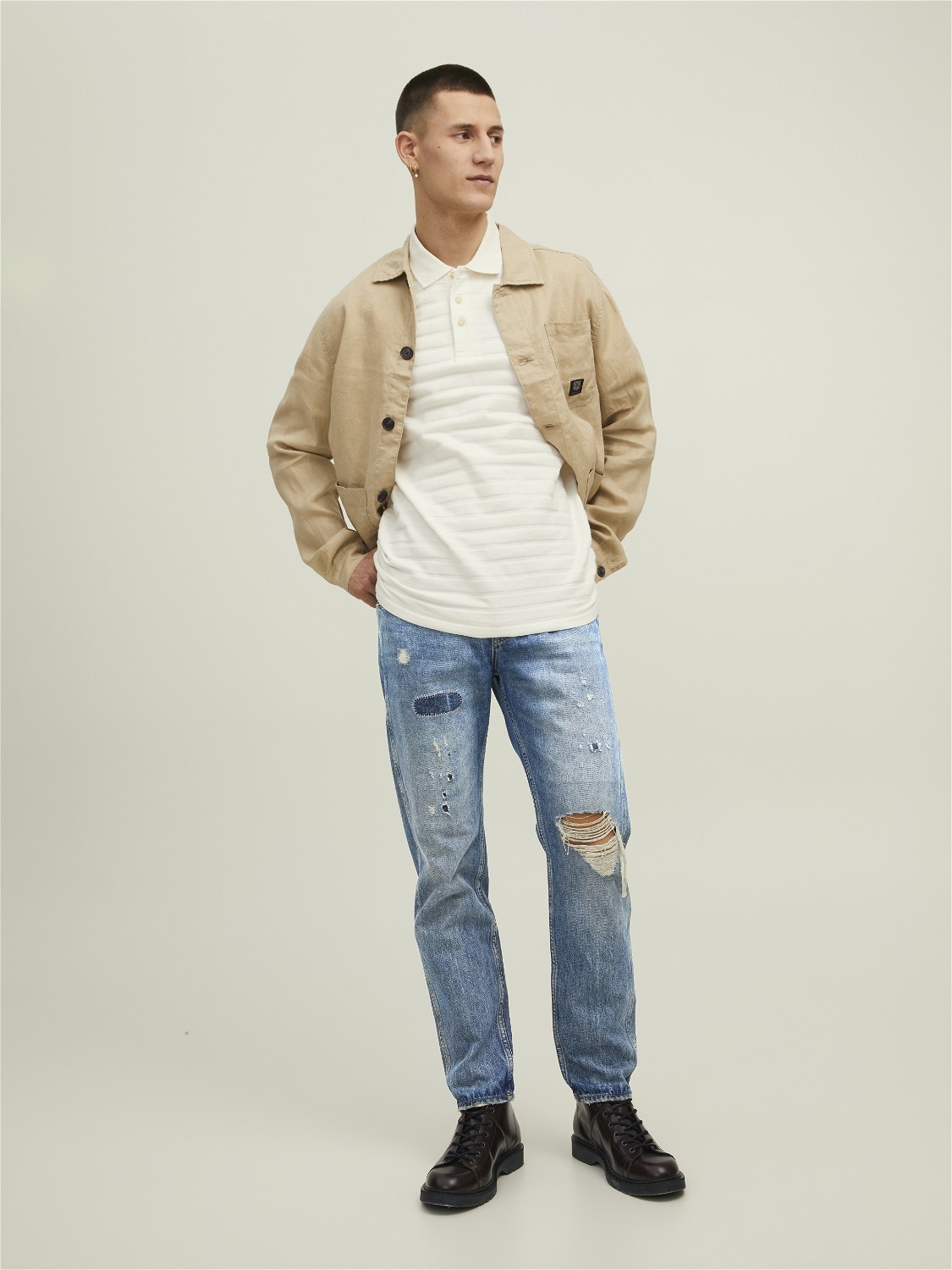 Jack & Jones JJIMIKE COLT SFI 024 Tapered fit jeans -Blue Denim - 12209817