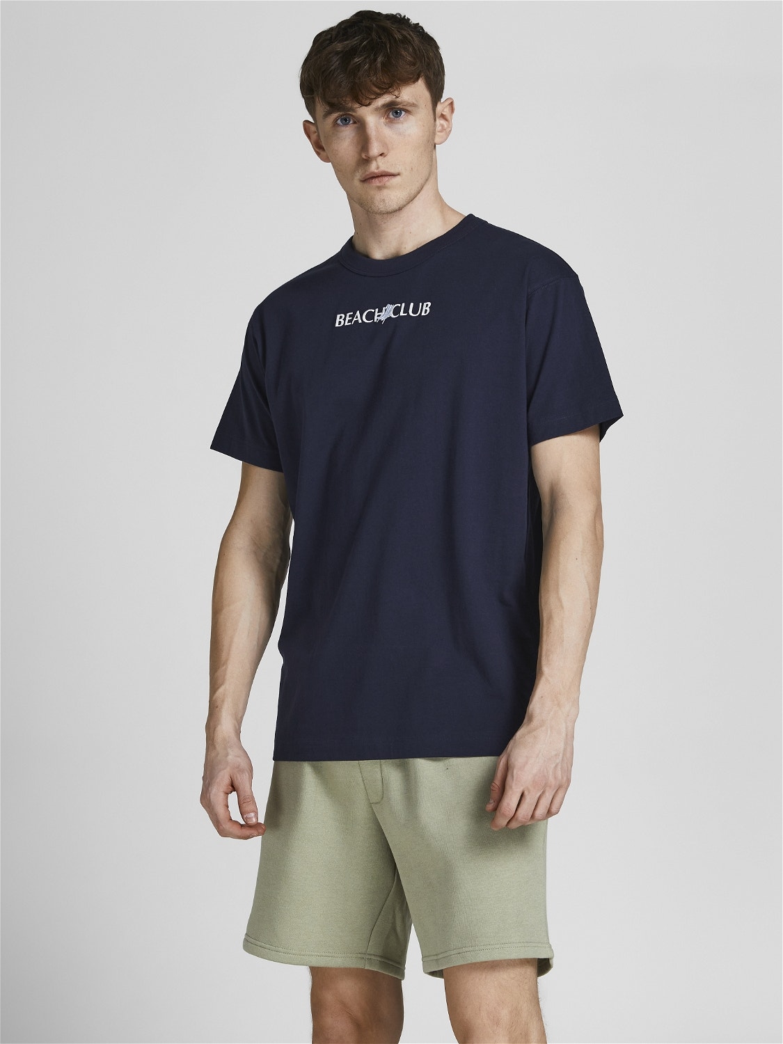 Jack & Jones Text Rundhals T-shirt -Navy Blazer - 12209827