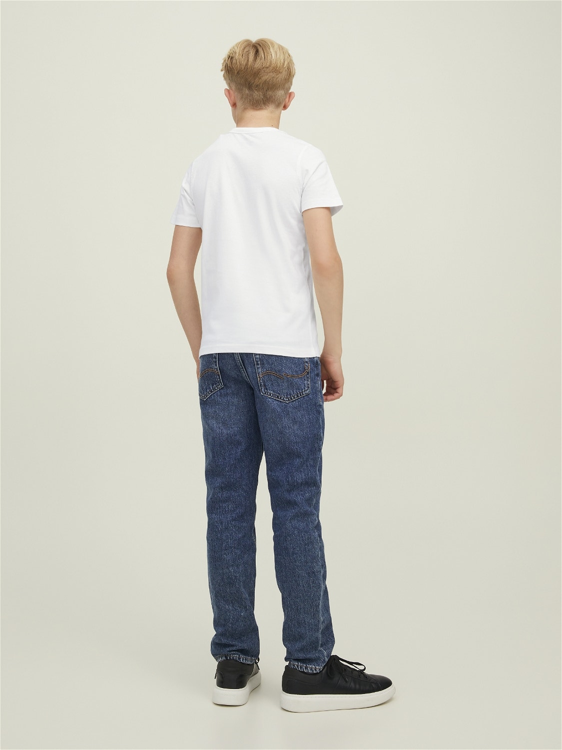 Jack & Jones Trykk T-skjorte For gutter -Cloud Dancer - 12209935