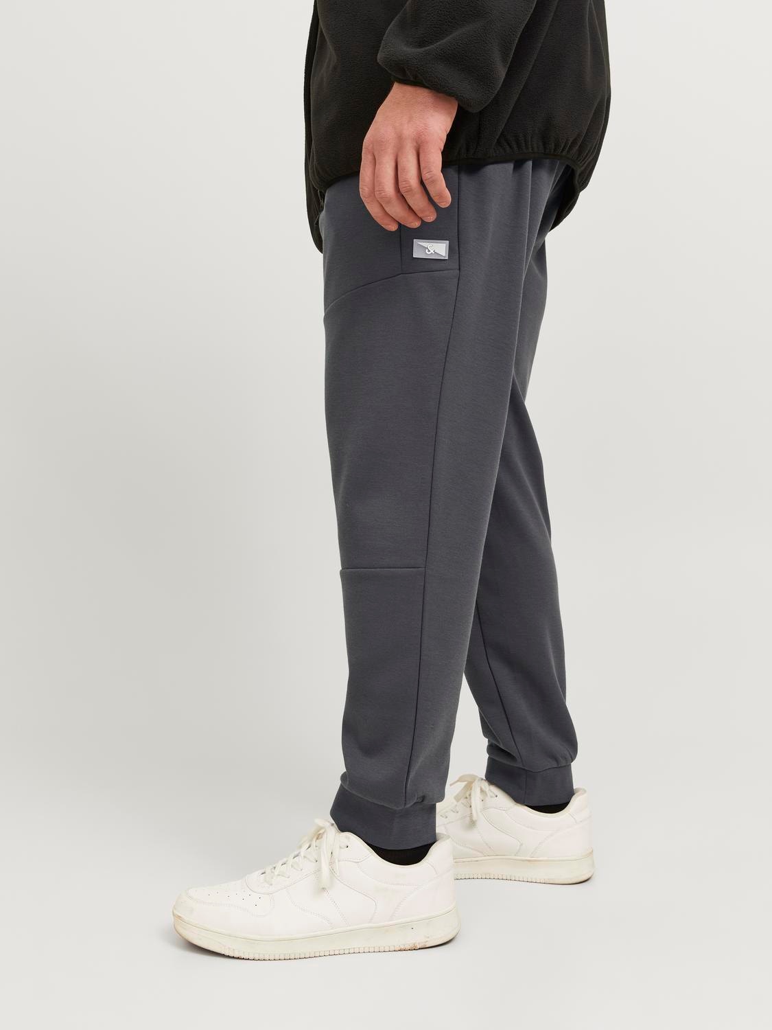 Jack & Jones Plus Size Regular Fit Spodnie dresowe -Asphalt - 12209984