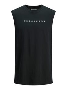 Jack & Jones Logo O-hals T-skjorte -Black - 12210016