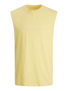 Jack & Jones Logo O-hals T-skjorte -French Vanilla - 12210016