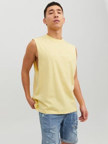 Jack & Jones Logo O-hals T-skjorte -French Vanilla - 12210016