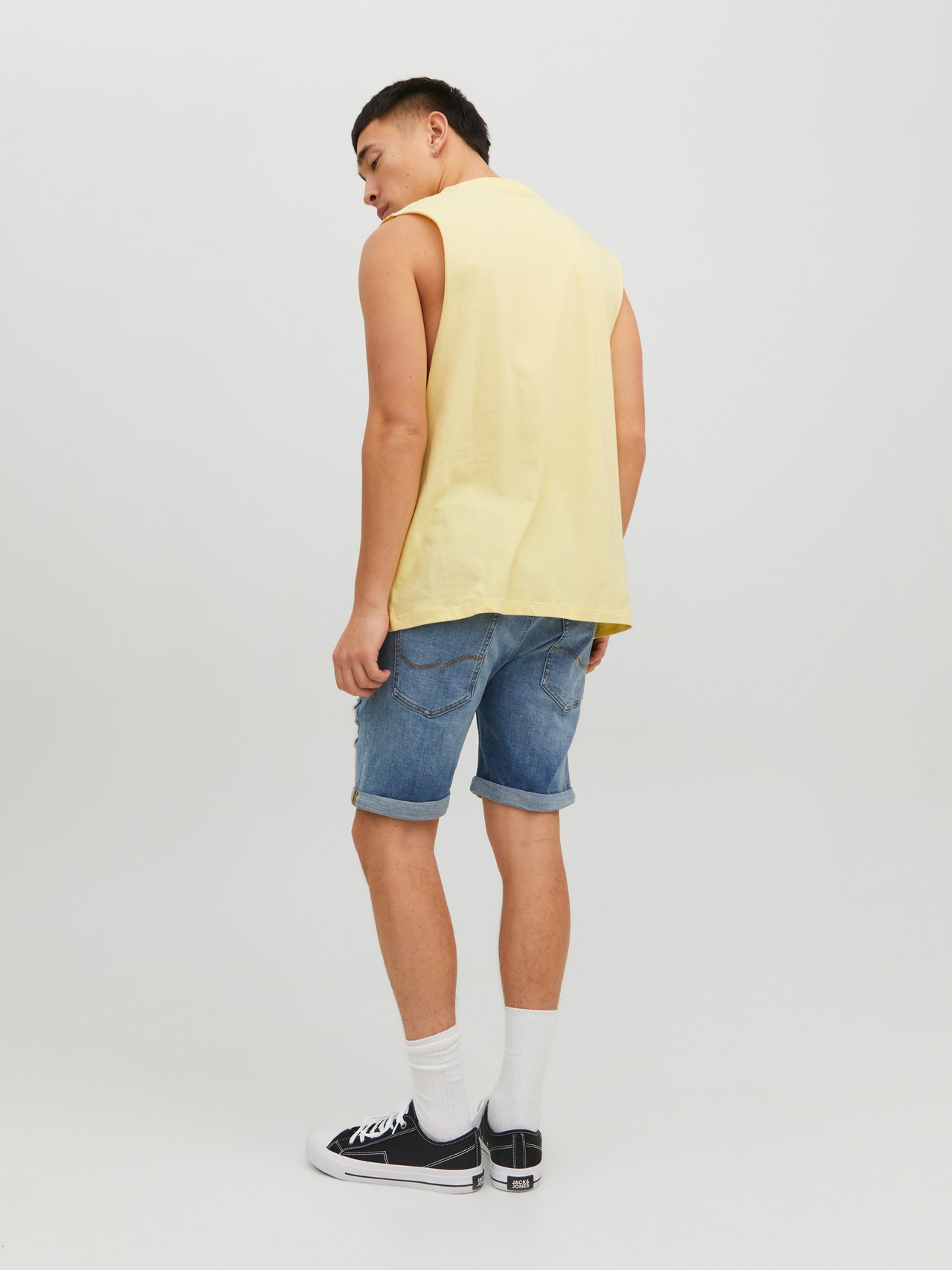 Jack & Jones Logo O-hals T-skjorte -French Vanilla - 12210016