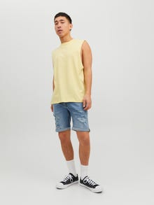 Jack & Jones T-shirt Logo Col rond -French Vanilla - 12210016