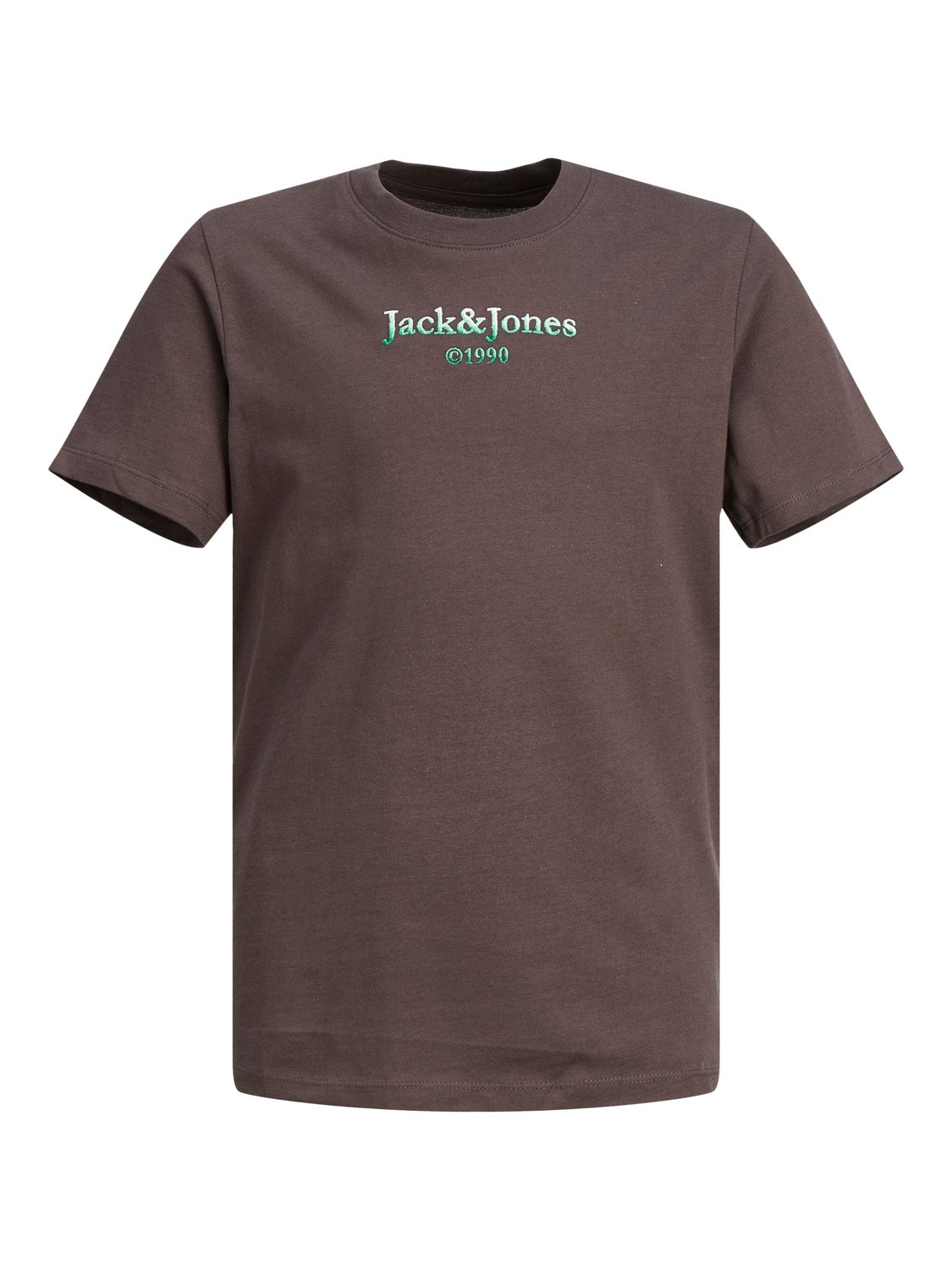 Jack & Jones Logo T-skjorte For gutter -Seal Brown - 12210254