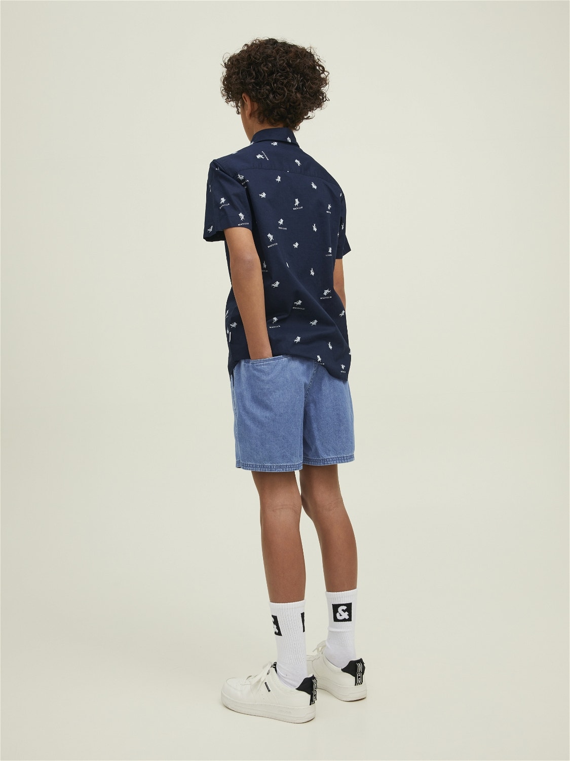 Jack & Jones Regular Fit Denim shorts Voor jongens -Blue Denim - 12210579
