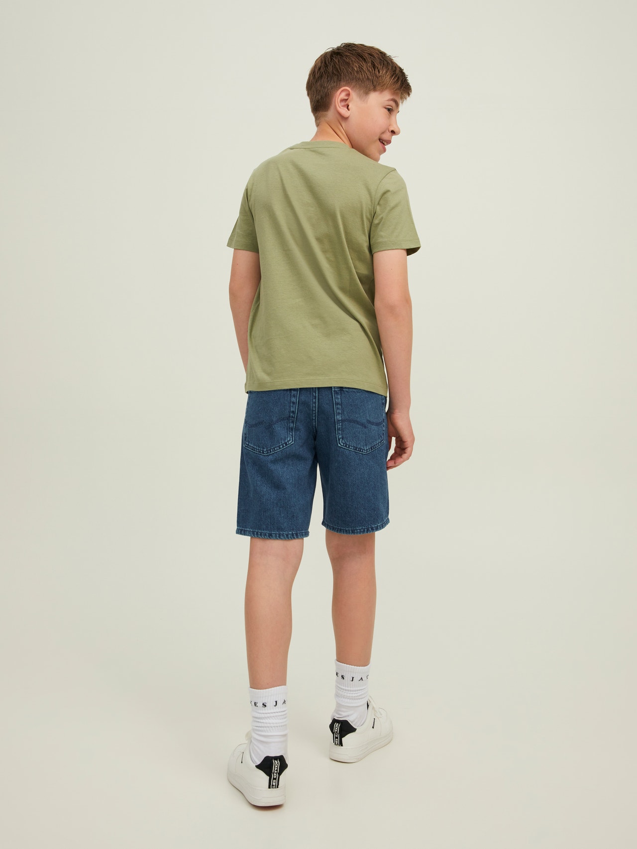 Jack & Jones Relaxed Fit Jeans-Shorts Für jungs -Mineral Blue - 12210644
