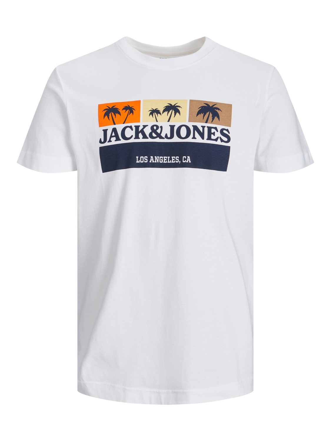 Jack & Jones Logo T-skjorte For gutter -Bright White - 12210681