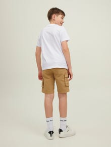 Jack & Jones Logo T-skjorte For gutter -Bright White - 12210681