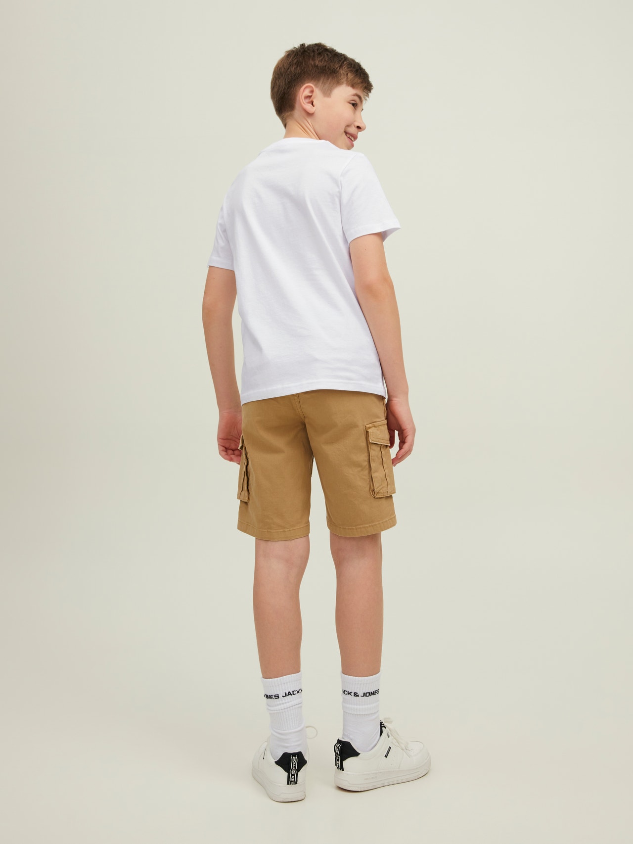 Jack & Jones Logo T-skjorte For gutter -Bright White - 12210681