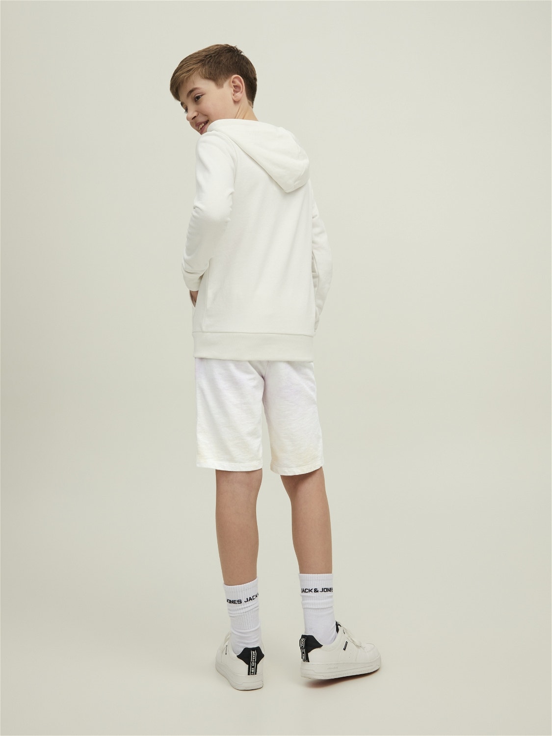 Jack & Jones Regular Fit Sweatstof shorts Voor jongens -White - 12210759