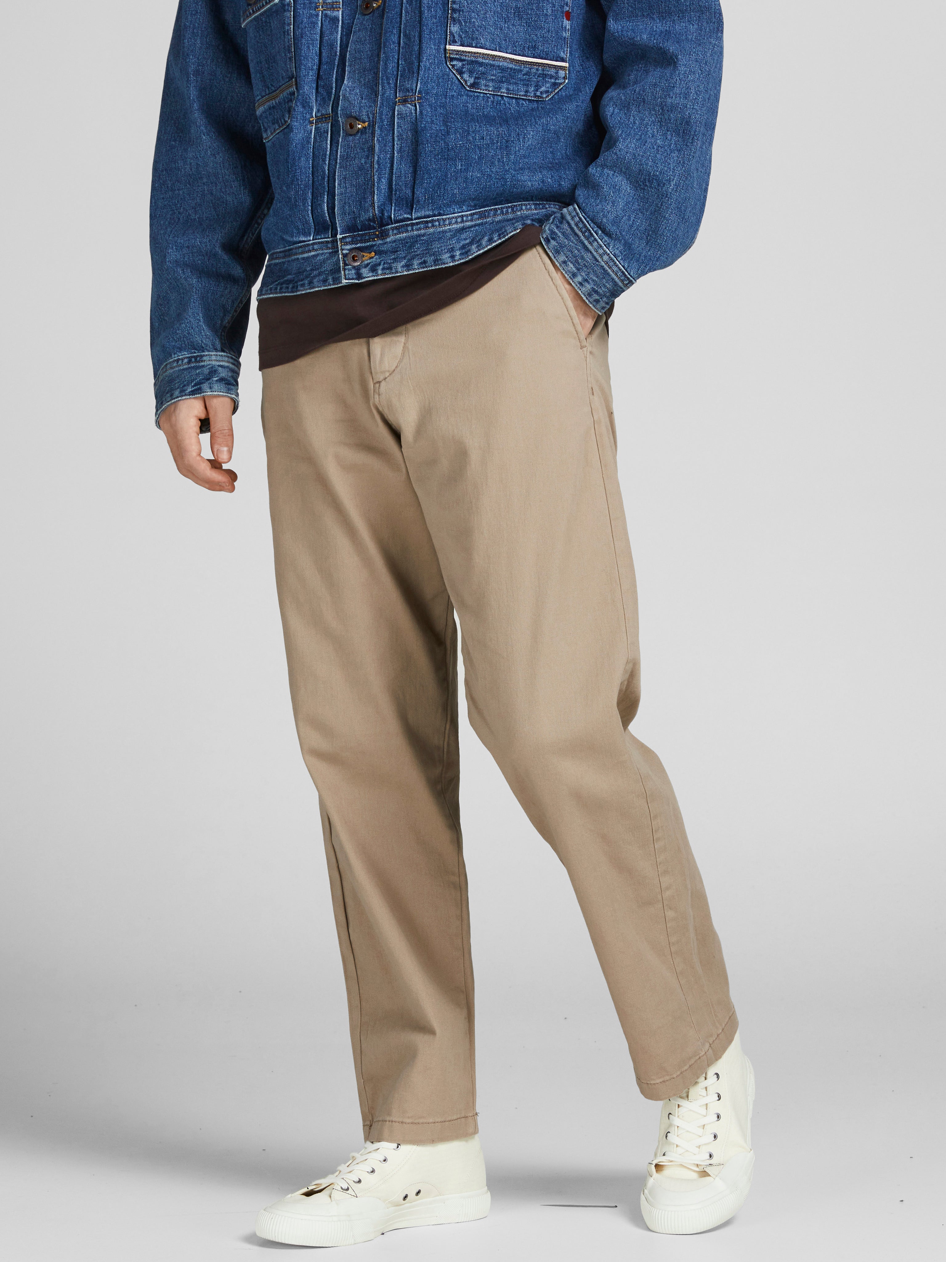 Pantalon chino à taille haute Farfetch Vêtements Pantalons & Jeans Pantalons Chinos 