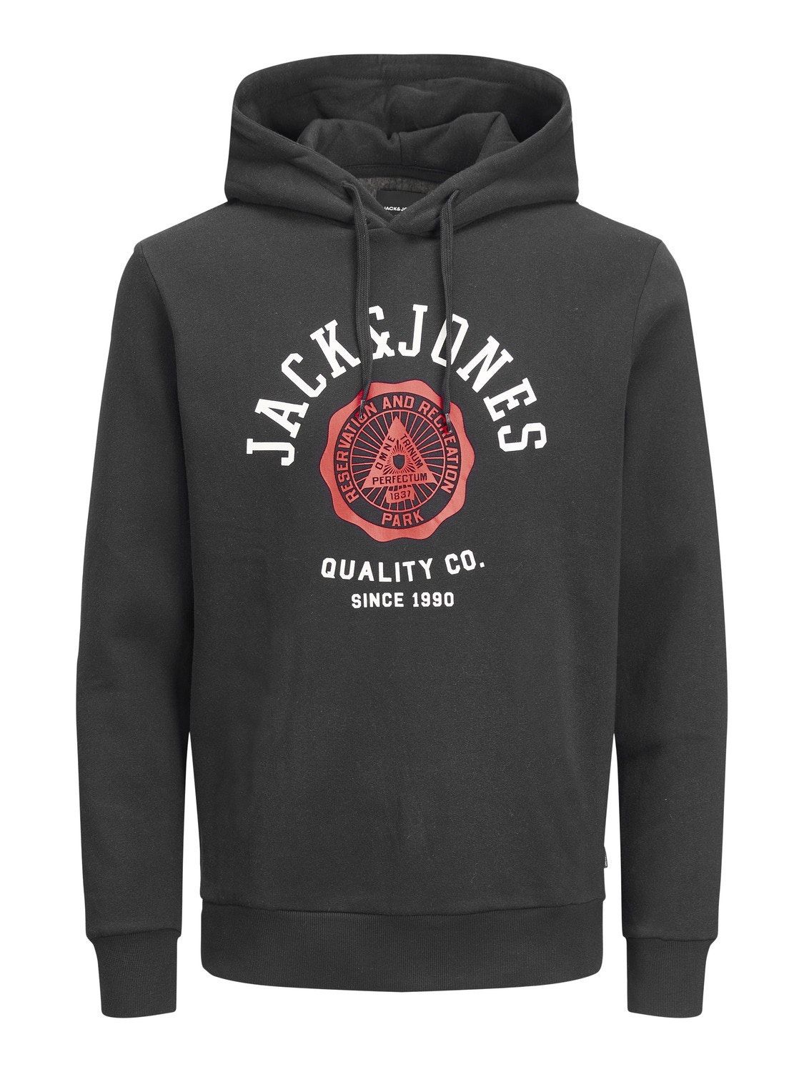 Jack & Jones Logo Hoodie -Black - 12210824