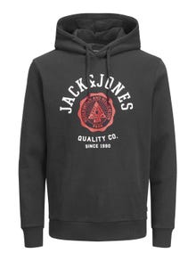 Jack & Jones Logo Hoodie -Black - 12210824
