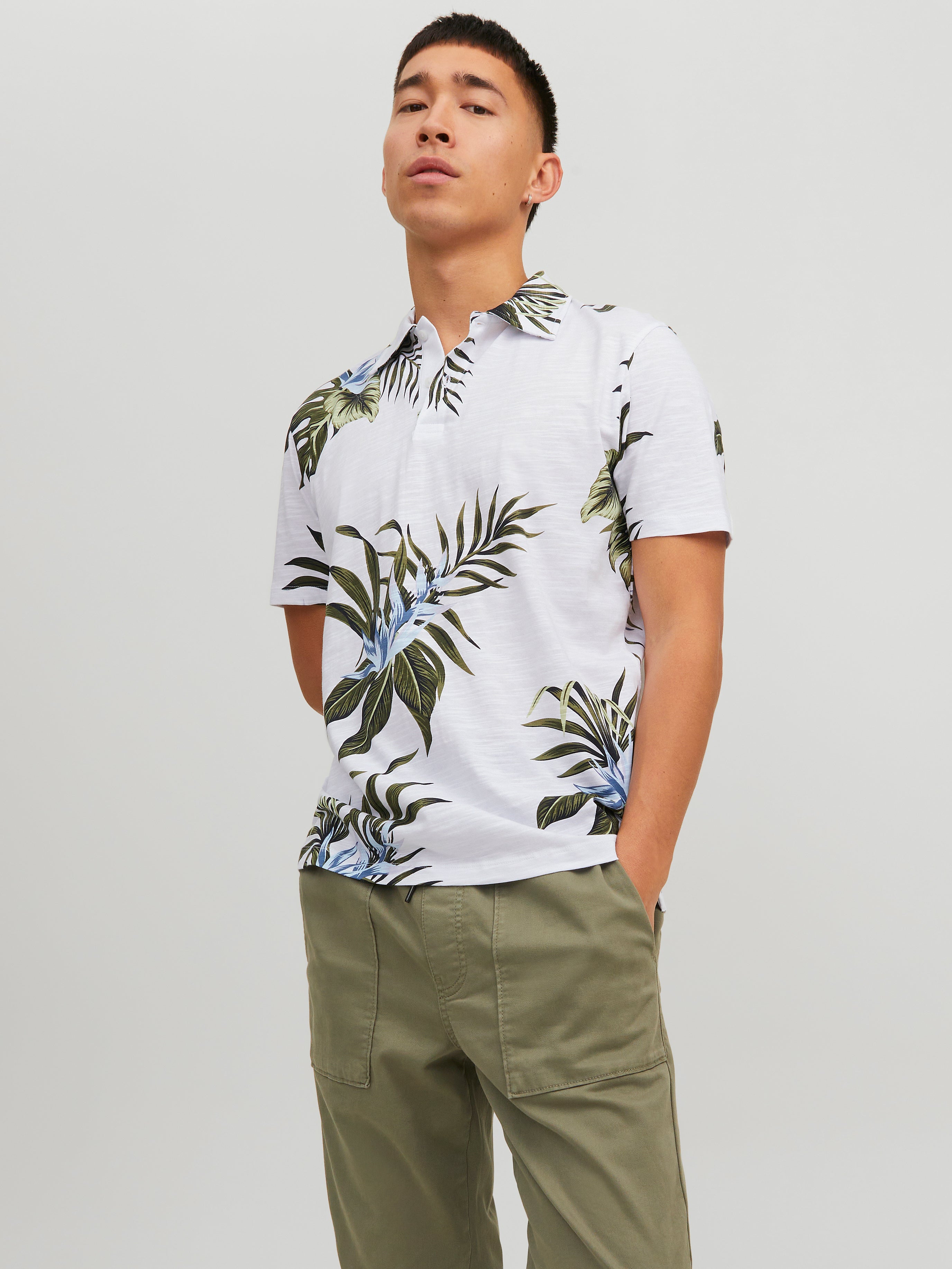 tropical polo shirt