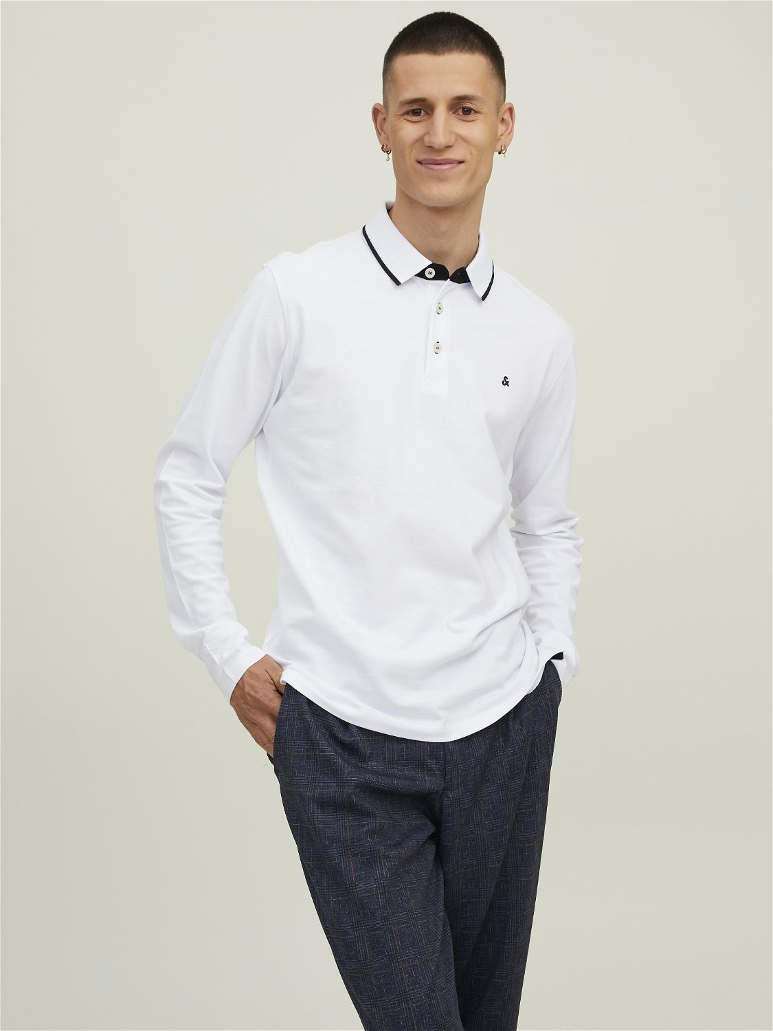 Jack & Jones Poloshirt HERREN Hemden & T-Shirts Casual Rabatt 56 % Weiß L 