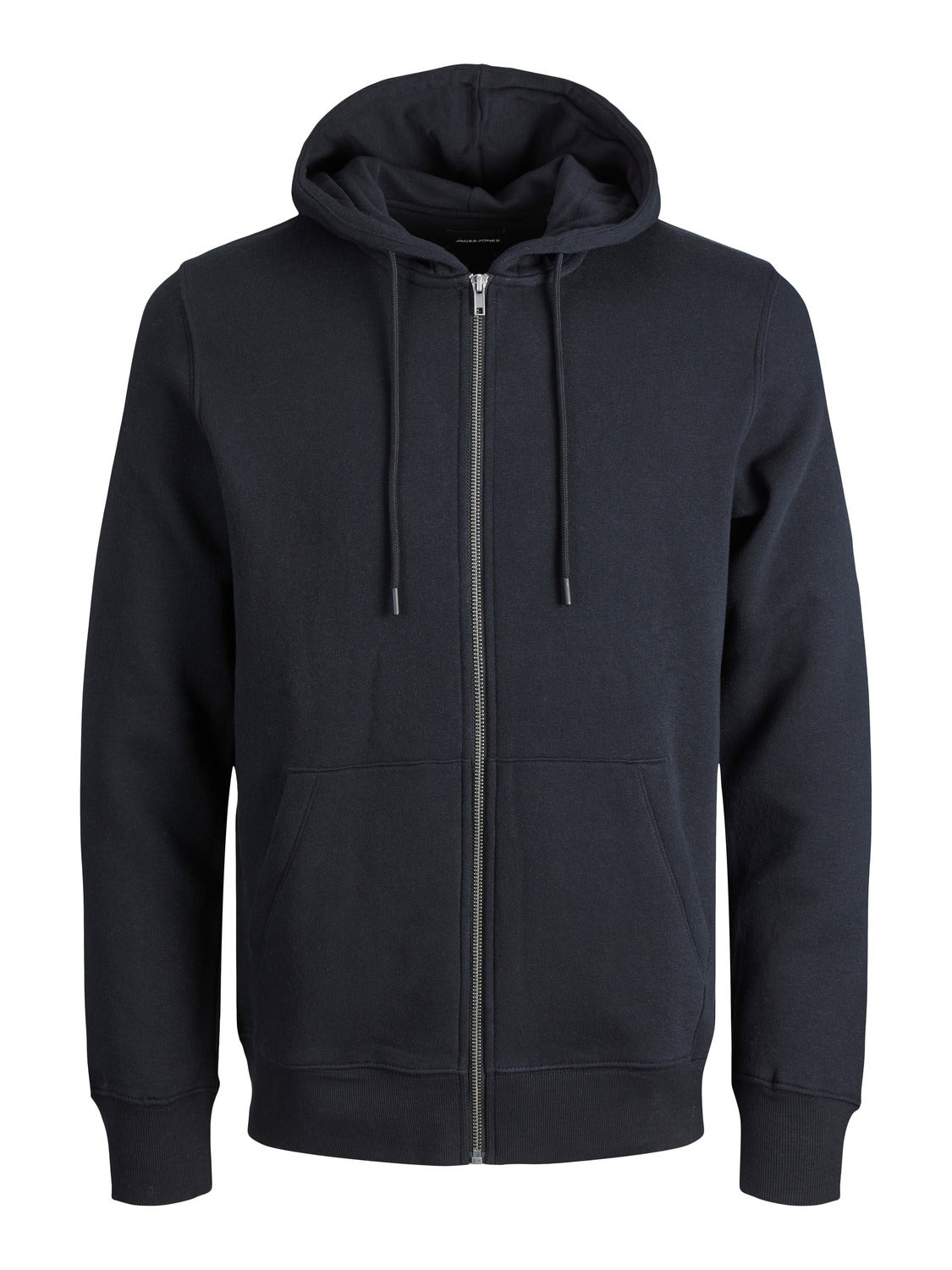 SUDADERA con cremallera Liso Negro Jack Jones