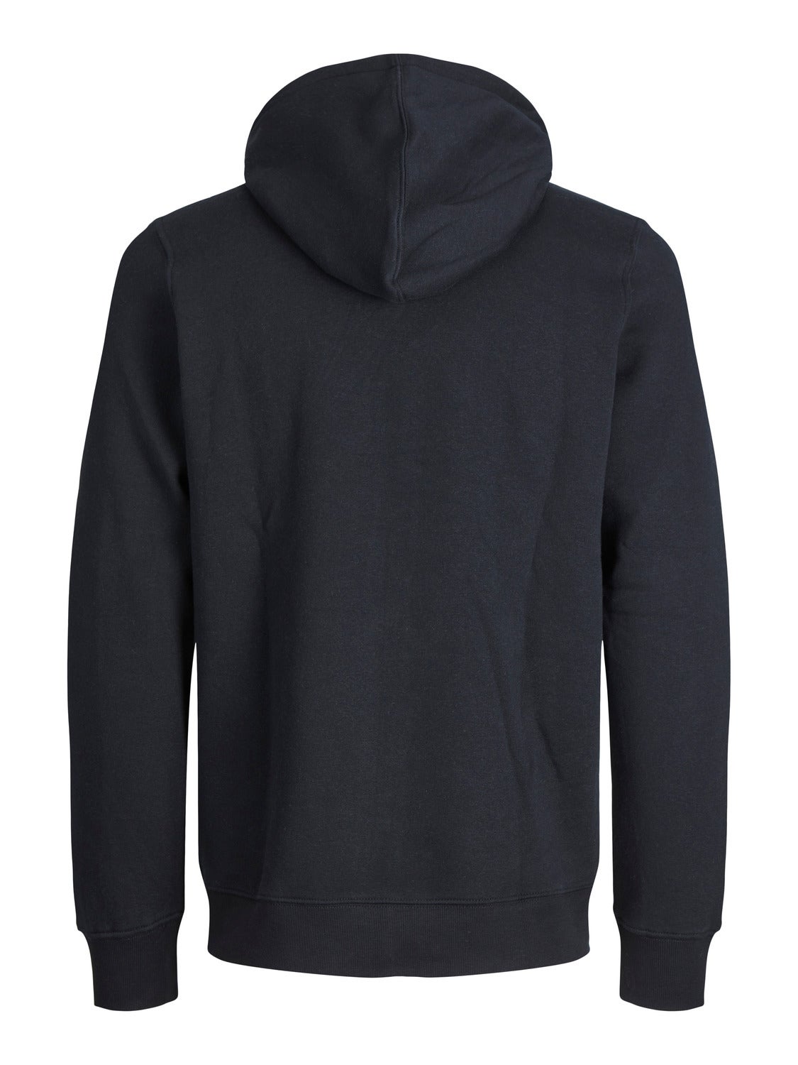 Plain Zip Hoodie Black Jack Jones