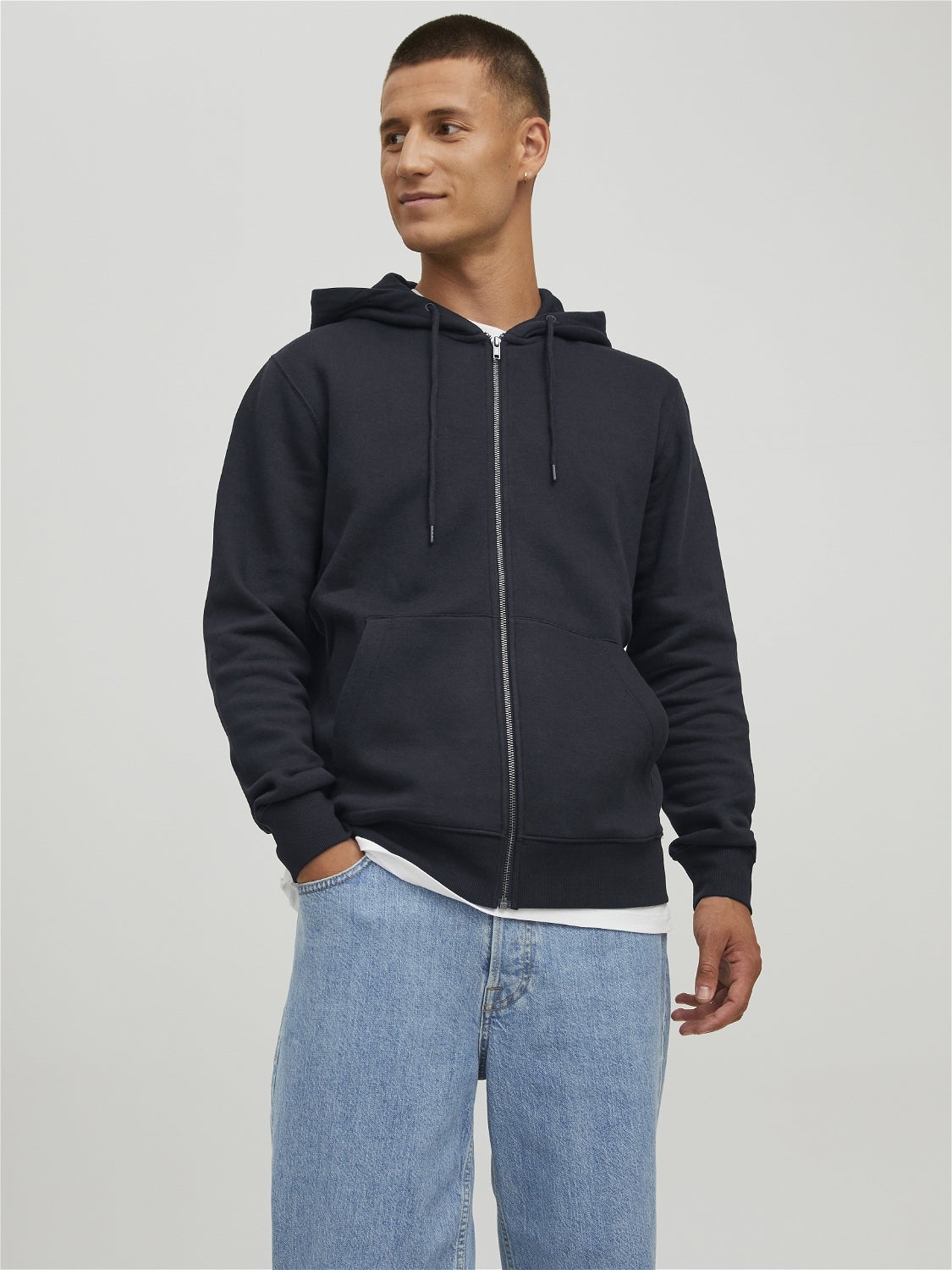 Jack jones zip up hoodie sale