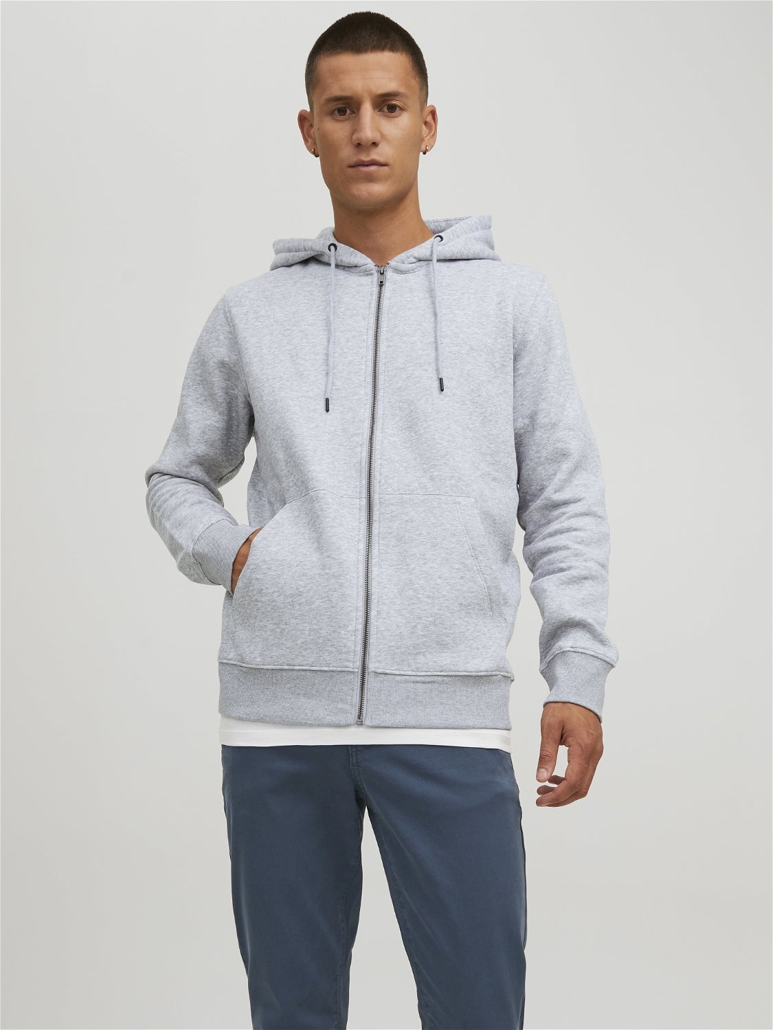 Plain Zip Hoodie