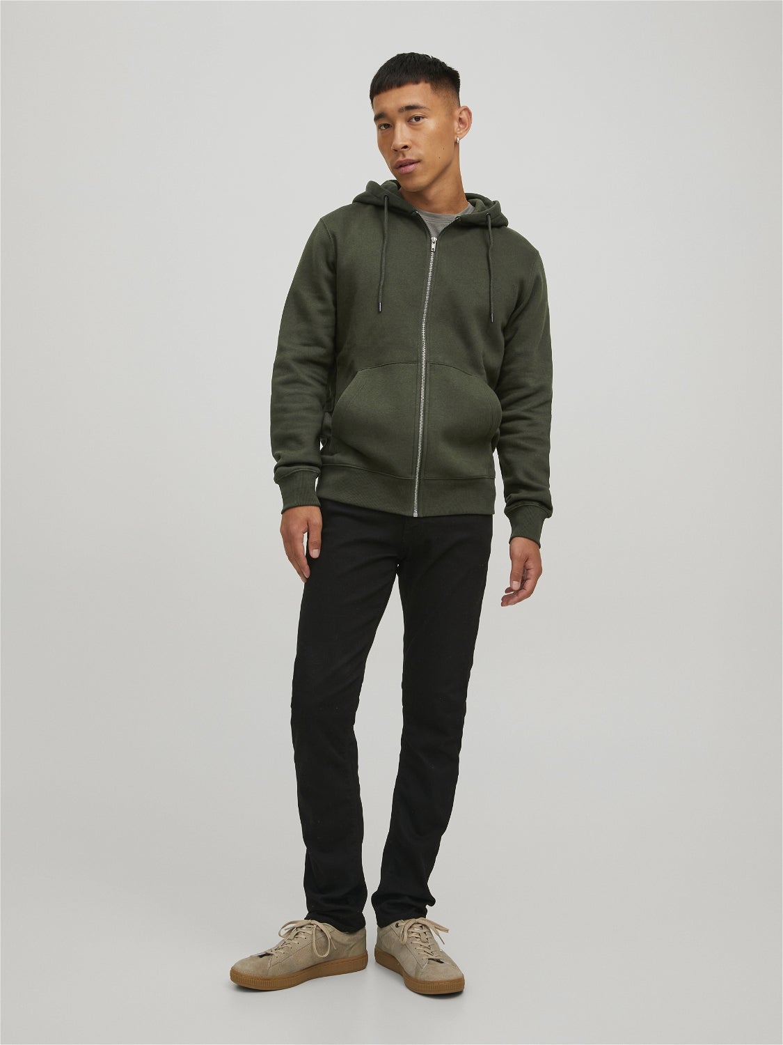 Jack jones zip up sales hoodie