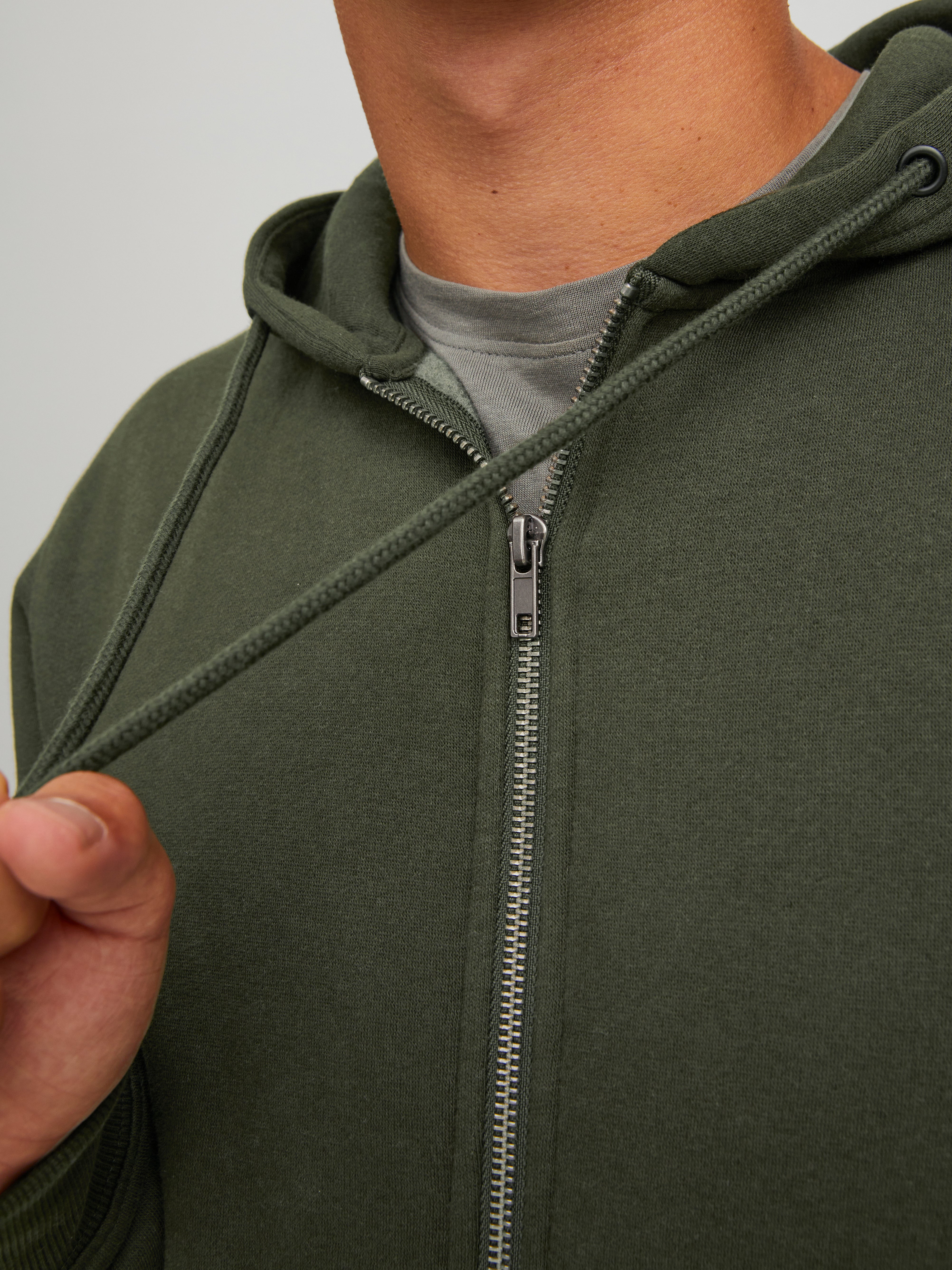 Kapuzenpullover Für Jungen Mit Reißverschluss - Einfarbig & Lässig Für Schule & Alltag