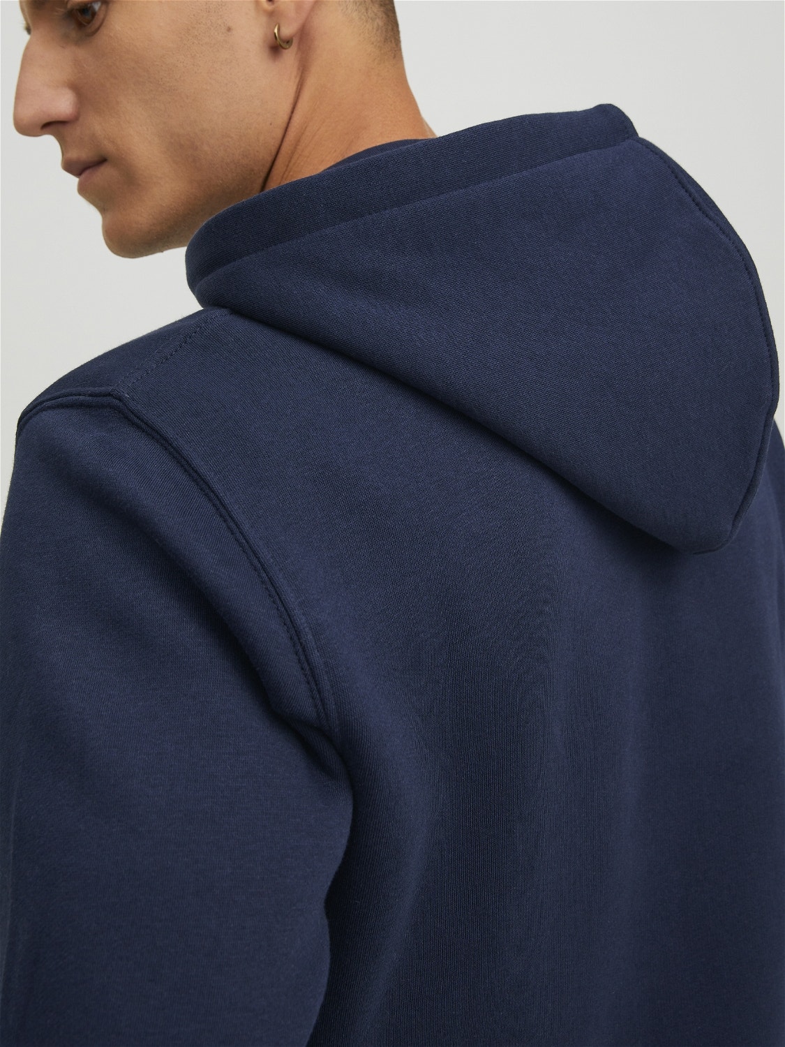 Jack & Jones Plain Zip hoodie -Navy Blazer - 12210830