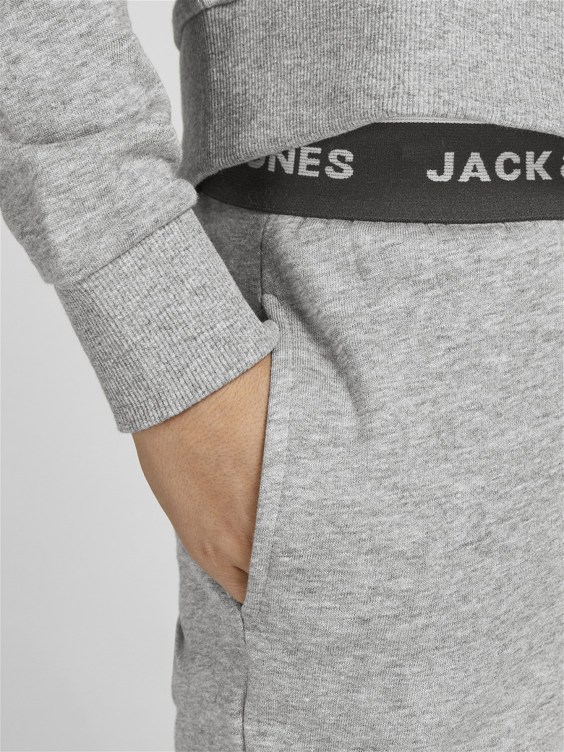 Jack & Jones 2-pack Loungewear For boys -Light Grey Melange - 12210881