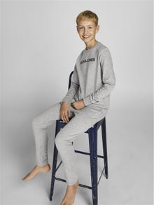 Jack & Jones 2-pack Loungewear For boys -Light Grey Melange - 12210881