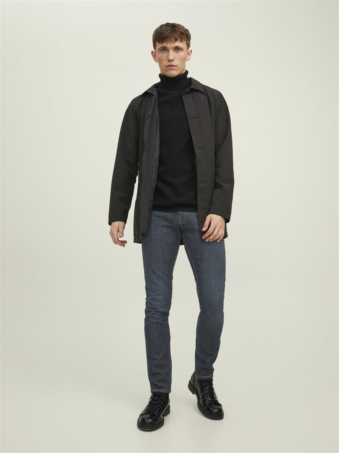 Plain Turtleneck | Black | Jack & Jones®