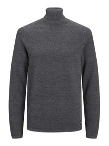 Jack & Jones Plain Turtleneck -Dark Grey Melange - 12210931