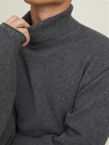 Jack & Jones Plain Turtleneck -Dark Grey Melange - 12210931