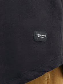 Jack & Jones Gładki Okrągły dekolt T-shirt -Black - 12210945