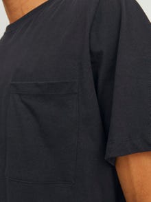 Jack & Jones Yksivärinen Pyöreä pääntie T-paita -Black - 12210945