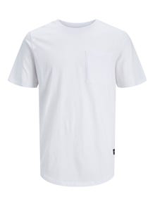 Jack & Jones Plain O-Neck T-shirt -White - 12210945